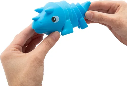 Vista 2 de Fun Express Dinosaurio triceratop articulado Fidget Toys, 12 piezas