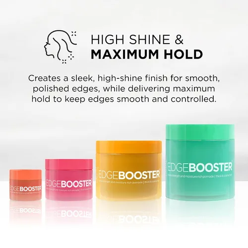 Vista 3 de Style Factor Edge Booster Pomada extra fuerte y rica en humedad Gel de control de bordes fuerte para cabello grueso y grueso Estilo de alto