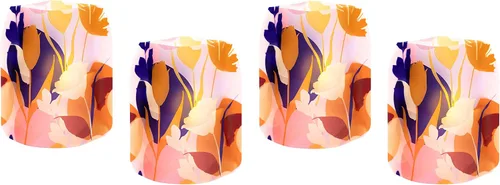 Vista 3 de MODGY Faroles luminarios decorativos para interiores y exteriores, lámparas de plástico para mesa de boda, centro de mesa, porche, paquete de 4