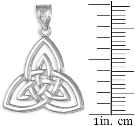 Vista 2 de Colgante Triquetra Celta de Plata, Plata esterlina, No es una piedra preciosa