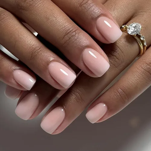 Vista 21 de Uñas postizas a presión con punta francesa verde, uñas postizas cuadradas cortas con diseños de cuentas de flores en 3D, uñas de verano, uñas Verde