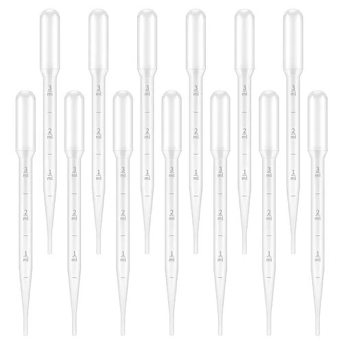 Vista 8 de G2PLUS Gotero de plástico – 25 piezas Pipetas de transferencia desechables, gotero graduado de 1ml para aceites esenciales, uso en laboratorio