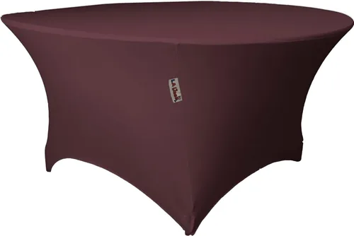 Vista 16 de LA Linen Mantel redondo de elastano, 60 x 30 pulgadas, negro