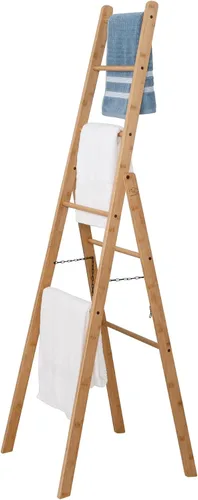 Vista 7 de Honey Can Do - Escalera de secado de ropa de bambú DRY-09387 Natural