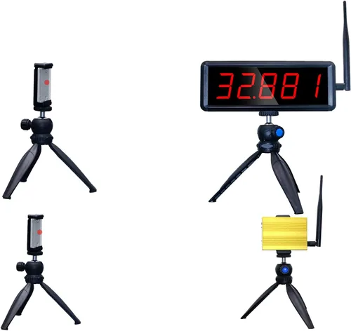 Vista 8 de Wireless Laser Timer for Sprints, Stopwatch for Track 40 60 Yard Dash, Laser Sprint Timer System, Race Clock for Running/Track Field/Speed Tranning