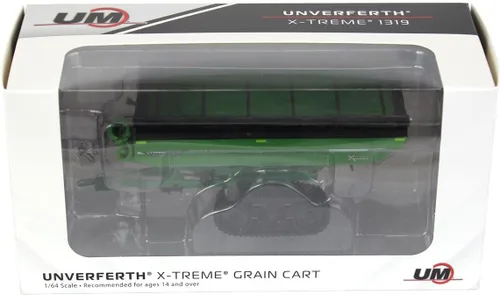 Vista 5 de Spec Cast 1/64 Green Unverferth X-Treme 1319 Carro de grano con orugas UBC-031