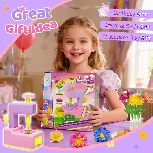 Vista 13 de Kit de fabricación de flores, kits de manualidades para niñas de más de 4
