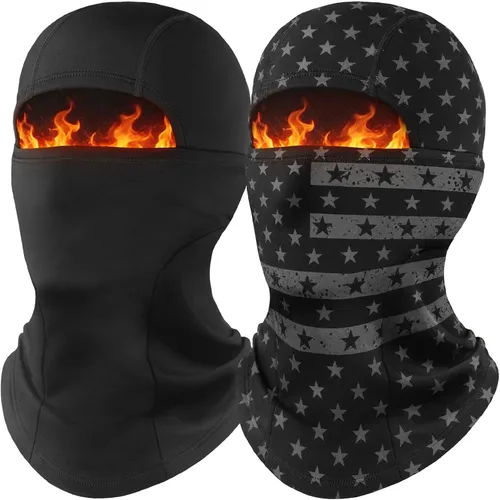 Vista 22 de Fuinloth Pasamontañas de Esquí Balaclava Pro, Pasamontañas a Prueba de Viento Térmico para Climas Fríos, Motocicleta para Hombres/Mujeres