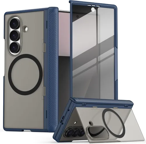 Vista 84 de Vansdon Funda para Samsung Galaxy S24 Plus, S25 Plus, S26 Plus, azul marino