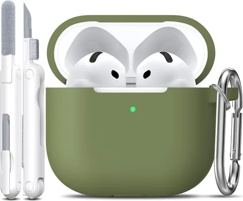 Vista 132 de R-fun for AirPods 2nd/1st Case Silicone Cover, Banana Violet Violeta plátano