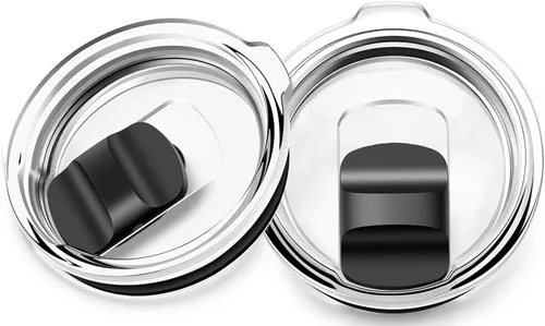 Vista 8 de Paquete de 2 tapas para vaso Yeti magnéticas de repuesto de 20 onzas, para vaso de 20 onzas, taza de 10/24 onzas, Lowball de 10 onzas, pintas de 16