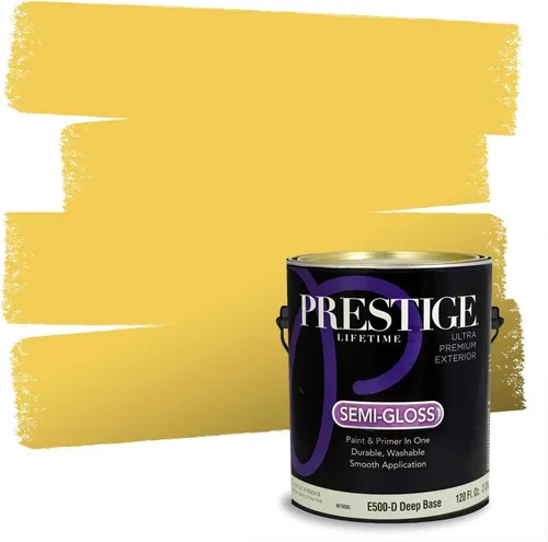 Vista 259 de PRESTIGE Pinturas de pintura exterior e imprimación en uno, 1 galón, plano, combinación comparable de Benjamin Moore* Pila de heno