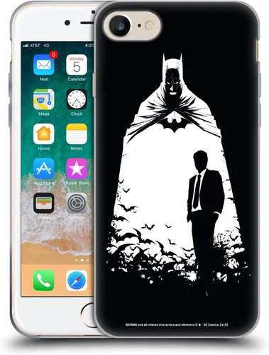Vista 127 de Head Case Designs Officially Licensed Batman DC Comics Alter Ego Bats Duality Gel Case [Military Grade Protection] Compatible with Apple iPhone 7