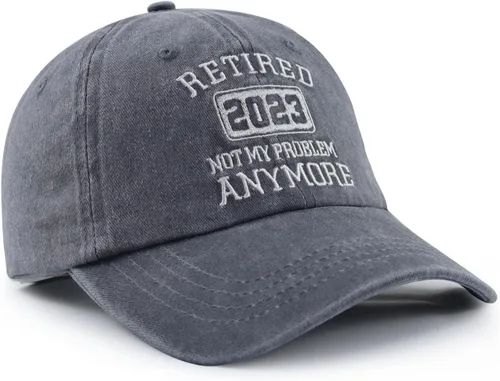 Vista 3 de Gorra de béisbol de algodón bordada con texto en inglés "Not My Problems Anymore" para mujeres y hombres, divertida gorra de béisbol de algodón
