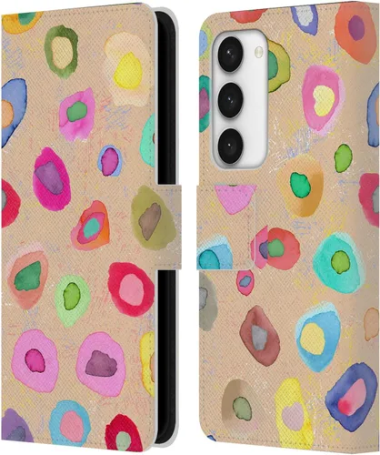 Vista 265 de Head Case Designs Officially Licensed Ninola Ditsy Flowers Yellow Nature Bold Leather Wallet Case Compatible with Samsung Galaxy A07 4G