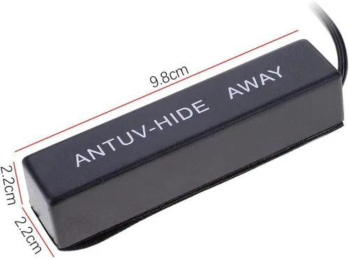 Vista 4 de Nuevo 12V universal coche oculto antena amplificada kit electrónico estéreo AM/FM Radio Amplified hidden design, 77" cable, standard plug