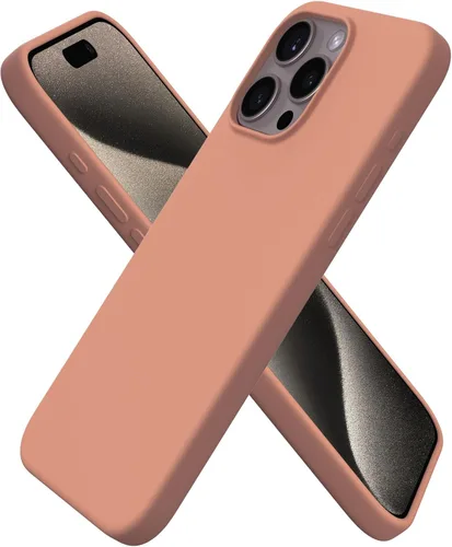 Vista 22 de ORNARTO Funda compatible con iPhone 15 Pro Max de 6.7 pulgadas, de silicona líquida delgada, de 3 capas, de gel suave, protectora, a prueba