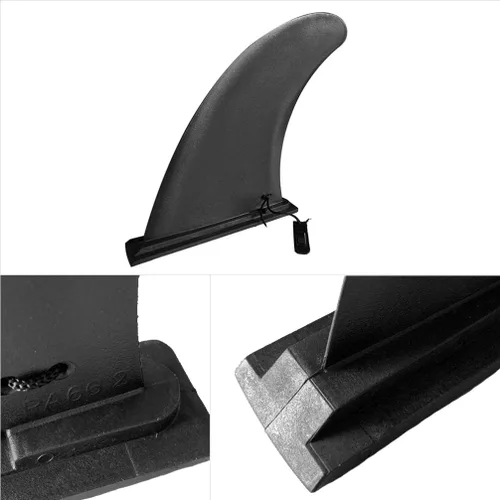 Vista 7 de BESPORTBLE 1 unid aleta inflable desmontable para tabla de surf ligero negro Sup Slide grande pescado aleta agua para paddleboarding