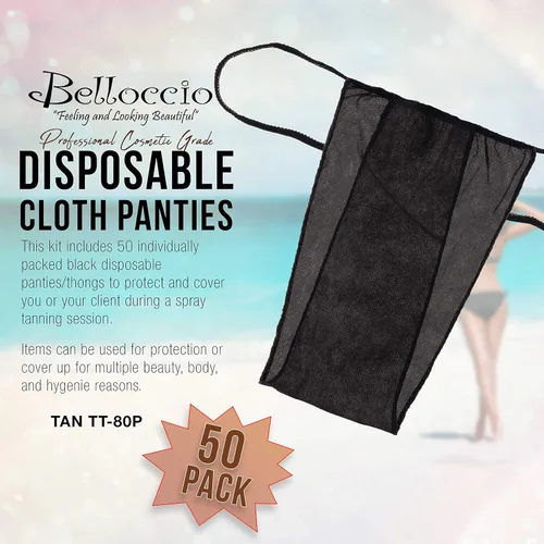Vista 2 de Belloccio Pack de 50 bragas desechables Aerógrafo Spray Bronceado, envolturas corporales