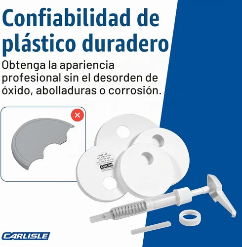 Vista 7 de Carlisle FoodService Products Kit universal de bomba de condimentos/dispensador con 5 tapas, color blanco