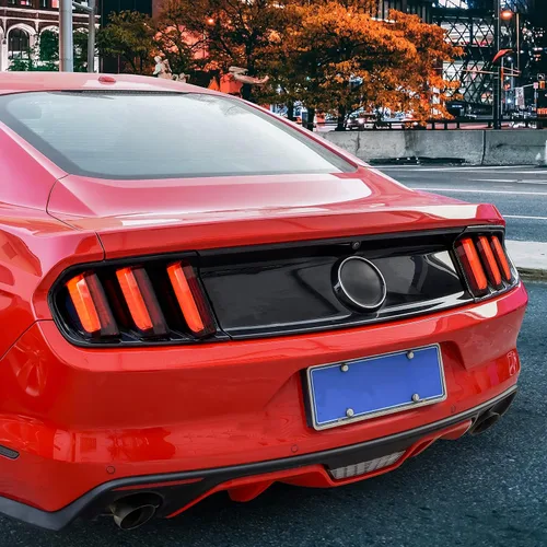 Vista 5 de Cubierta de luz trasera para Ford Mustang 2015-2017, cubiertas de lámpara de luz trasera, decoración para Ford Mustang accesorios 2015 2016 2017, 6