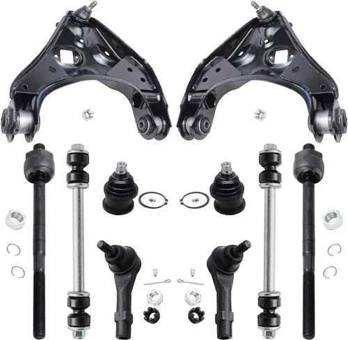 Vista 402 de Detroit Axle - Kit de suspensión frontal de 10 piezas para Dodge Avenger 2008-2014, Chrysler Sebring 2007-2010, 2 brazos de control inferiores, 2