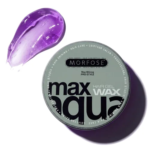 Vista 9 de Morfose Deep Aqua Hair Gel Wax para hombres, nivel 5