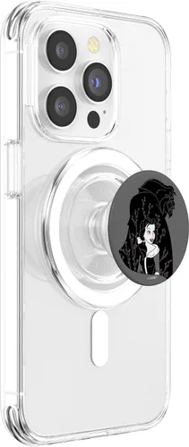 Vista 3 de Disney Beauty And The Beast Belle And Beast - Retrato floral PopSockets MagSafe PopGrip para iPhone
