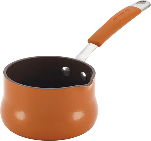 Vista 11 de Rachael Ray Cucina - Calentador de mantequilla antiadherente/cacerola pequeña, 0.75 cuartos de galón, azul agave