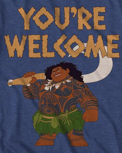 Vista 5 de Disney Camiseta Moana Maui Youre Welcome Carbóm jaspeado