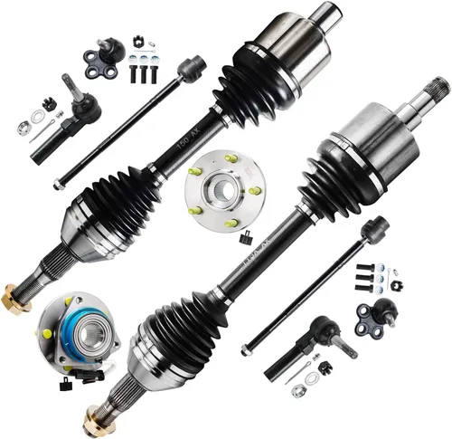 Vista 140 de Detroit Axle - Kit de suspensión delantera 4WD para Nissan Frontier Pathfinder Xterra, 2 cubos de rodamientos de ruedas, 2 brazos de control