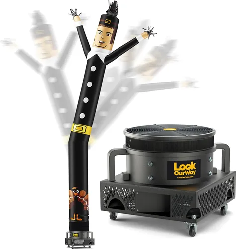 Vista 49 de LookOurWay Juego inflable de tubo para hombre de Halloween Air Dancers Inflable de monstruo loco de 20 pies con soplador de 12 pulgadas Monster