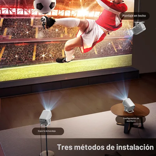 Vista 11 de [Compatible con 4K con licencia de Netflix] Proyector inteligente nativo 1080P, FHD 800 ANSI