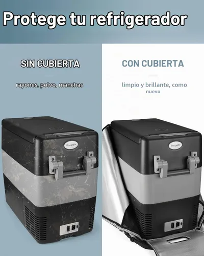 Vista 3 de BougeRV Funda protectora aislada de 53 cuartos de galón, funda para refrigerador portátil de 12 voltios, funda para congelador de automóvil