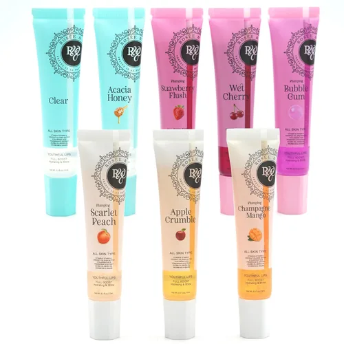 Vista 24 de Rosee - Brillo de labios vegano y libre de crueldad, maquillaje profesional, brillante de larga duración con manteca de karité, hidrata, protege