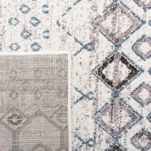 Vista 66 de SAFAVIEH Amsterdam Collection Alfombra Decorativa - 2.3 pies x 4 pies, Negro & Multi, Diseño Marroquí Bohemio, Sin Desprendimiento y Fácil Cuidado