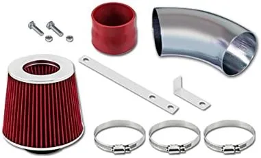 Vista 2 de Kit de admisión de aire Ram corto negro + filtro compatible con Chevrolet Aveo 09-11 / Aveo5 1.6L L4