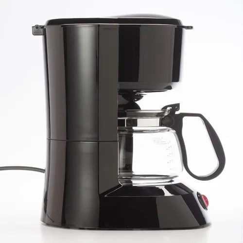 Vista 2 de Dominion Cafetera compacta de 5 tazas, silenciosa con luz indicadora LED de encendido/apagado, función de pausa automática, cafetera antigoteo fácil