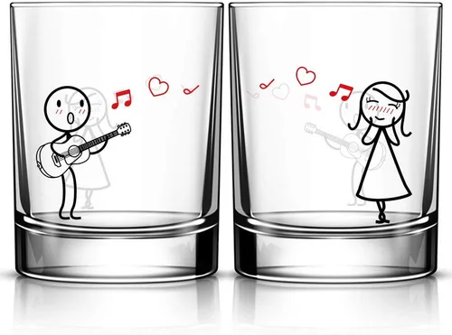 Vista 9 de BoldLoft My Heart is All Yours - Vasos para parejas, regalos para él, novio, marido, pareja, regalos para él y ella, aniversario, San Valentín