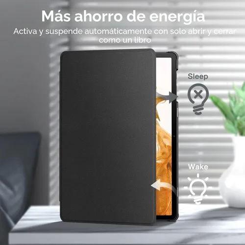 Vista 5 de JETech Funda tipo libro para Samsung Galaxy Tab S8 Plus/S7 FE/S7 Plus de Negro