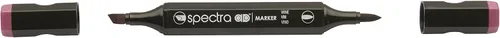 Vista 20 de AD Marker Chartpak Spectra, Tri-Nib y cepillo de doble punta, rojo ladrillo, 1 cada uno (S033AD)