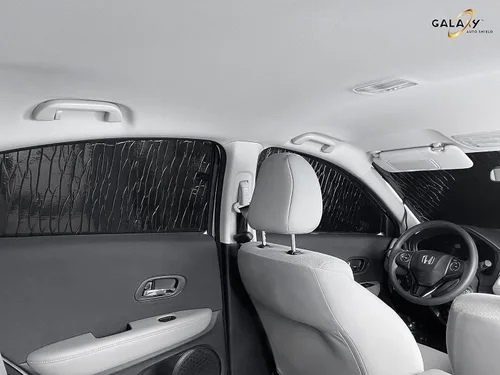 Vista 3 de GalaxyAutoShield - Parasoles para ventana lateral delantera (2 unidades) para Honda HR-V 2015, 2016, 2017, 2018, 2019, 2020, 2021, 2022, SUV