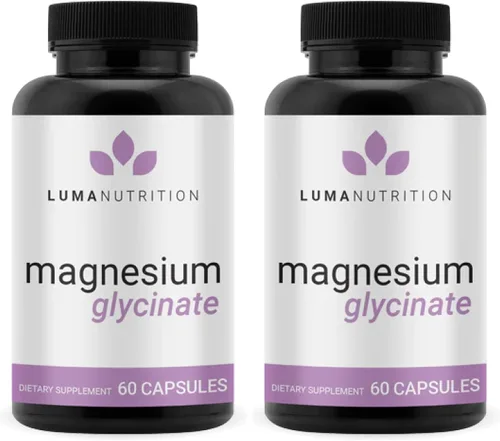 Vista 9 de Luma Nutrition Glicinato de magnesio 1000 mg – Apoya el estrés, el sueño, la salud nerviosa y muscular – Cápsulas de suplemento de magnesio puro