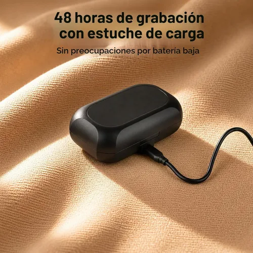 Vista 4 de MAYBESTA Mini micrófono inalámbrico para iPhone y teléfono Android, micrófonos de solapa Bluetooth con estuche de carga para grabación de video, 2