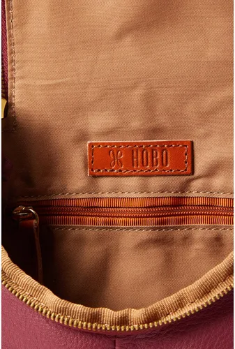 Vista 3 de HOBO Elegante bolsa de helecho para mujer construcción de cuero con cierre de cremallera superior interior forrado impreso y bolsa cruzada ajustable