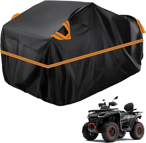 Vista 11 de Cubierta para ATV impermeable compatible con Arctic Cat H1 EFI TRV Cruiser 4x4 2011, cubierta de 210D para vehículos de 4 ruedas, cubierta para quad