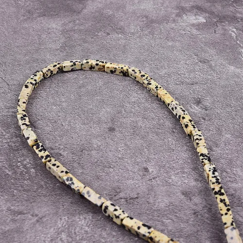 Vista 11 de 28 cuentas sueltas de turquesa blanca natural de 0.157 x 0.512 in, piedra con energía curativa para la fabricación de joyas, 15.5 pulgadas por hebra