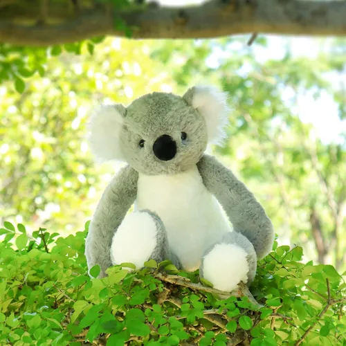 Vista 4 de Apricot Lamb Juguetes de peluche de koala gris, suave, perfecto para niños (koala gris, 9 pulgadas)