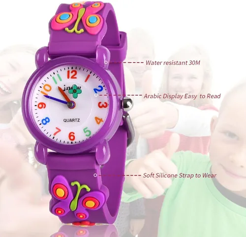 Vista 4 de Kids Gift Watch for Boys Girls, 3D Lovely Cartoon Watch for Kids Age 3-8 - Best Gifts