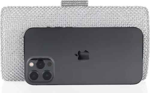 Vista 3 de Venoline Bolsos de noche de cristal para mujer con diamantes de imitación para mujer